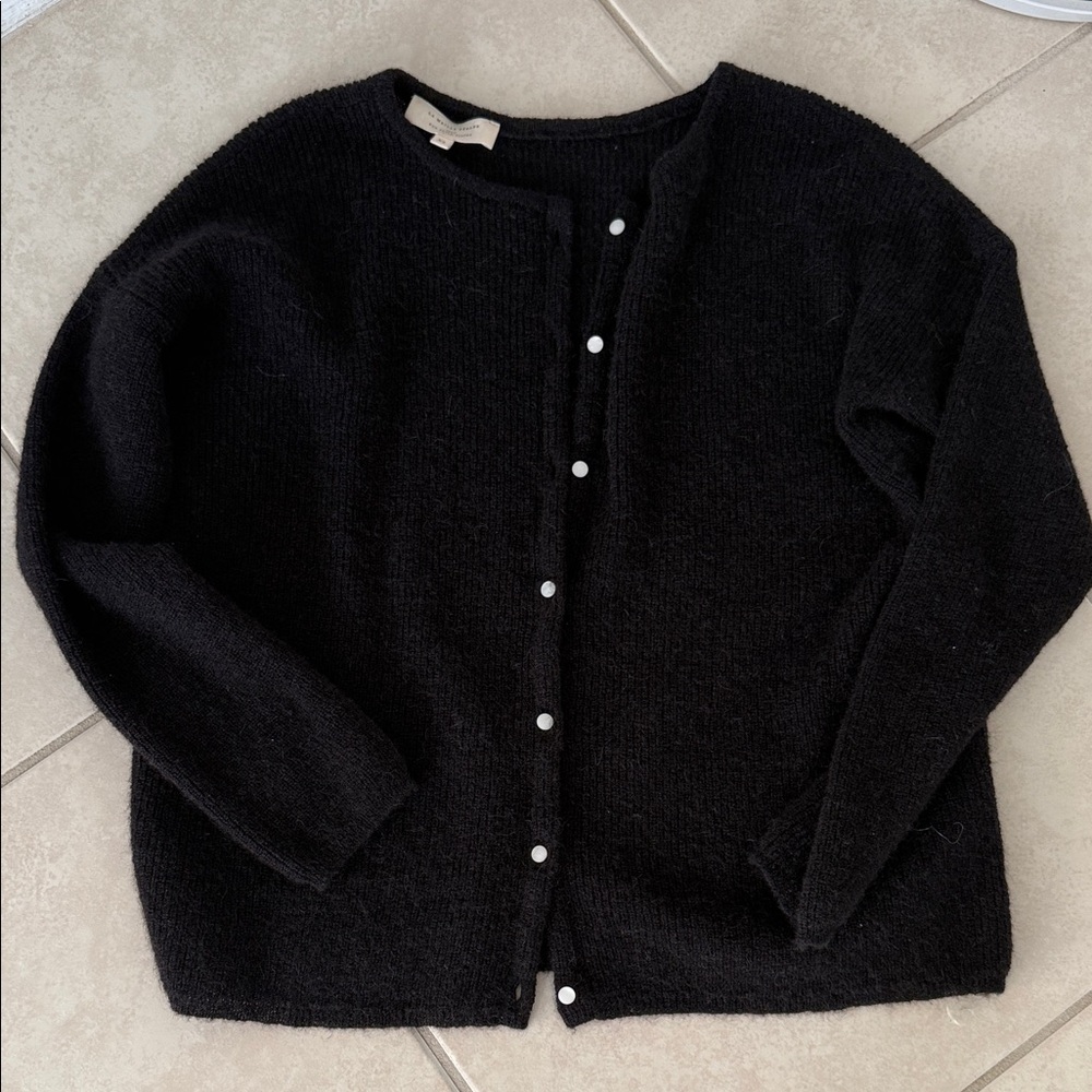 Sezane Black Gaspar Cardigan